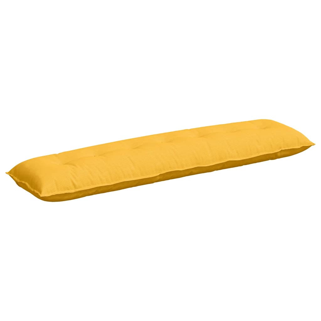Vidaxx coussin de dossier jaune clair 200 x 50 cm tissu corde