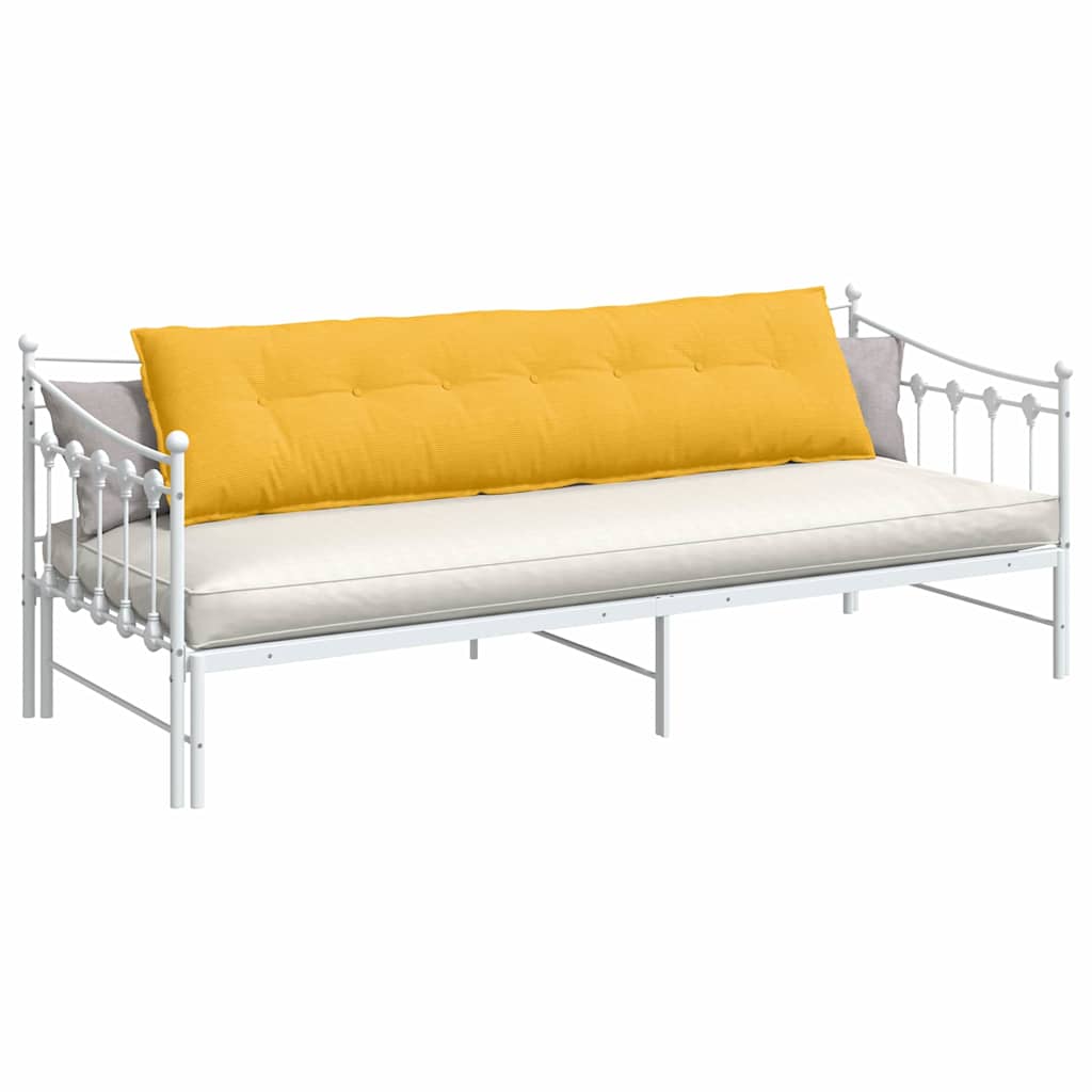 Vidaxx coussin de dossier jaune clair 200 x 50 cm tissu corde