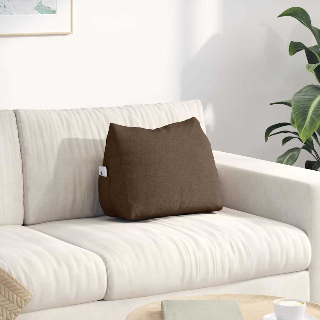Vidaxx coussin de dossier marron 45 x 20 x 35 cm tissu