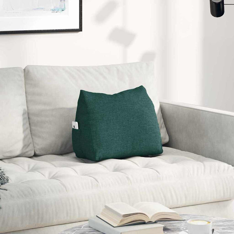 Vidaxx coussin de dossier vert foncé 45 x 20 x 35 cm tissu