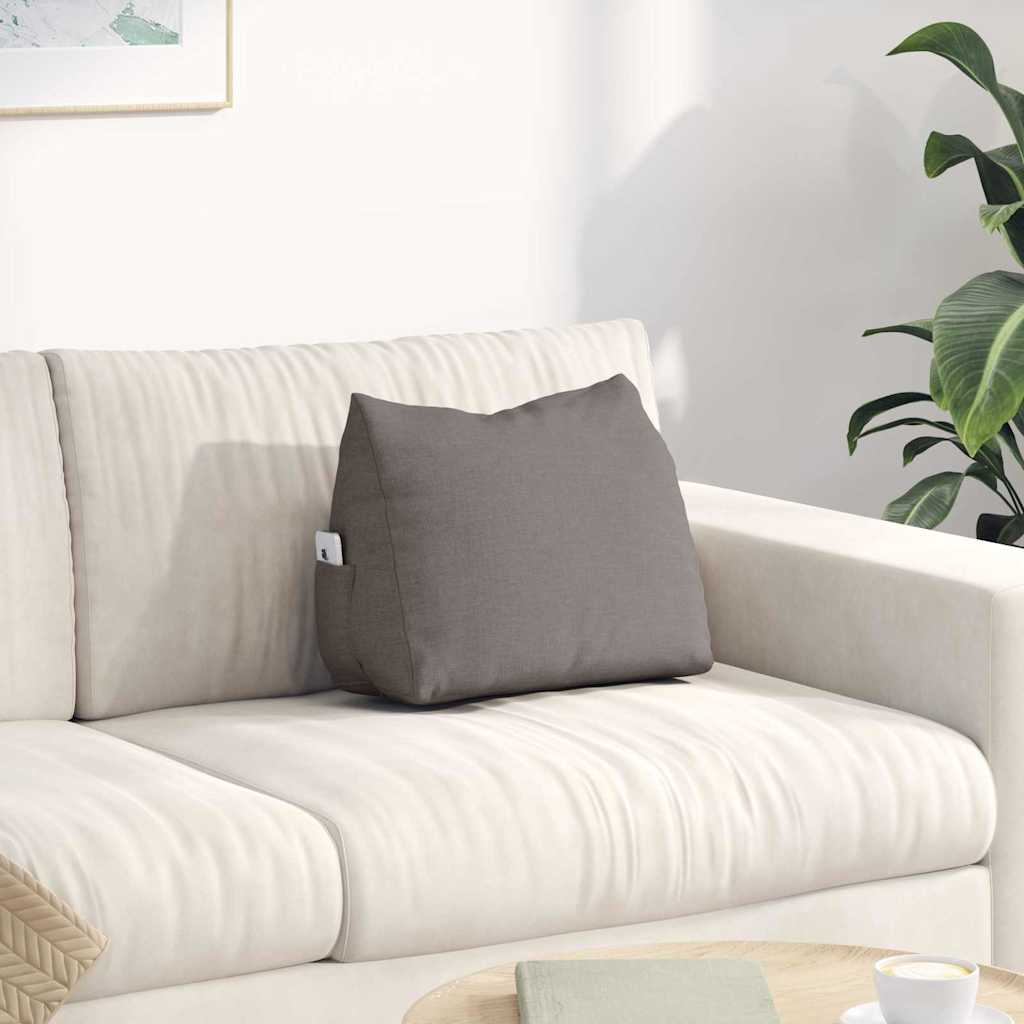 Vidaxx coussin de dossier taupe 45 x 20 x 35 cm tissu
