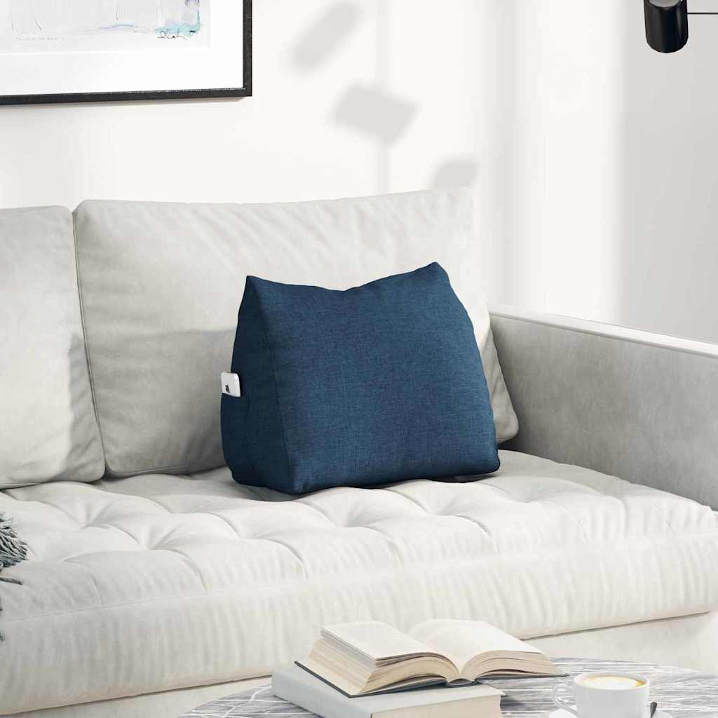 Vidaxx coussin de dossier bleu 45 x 20 x 35 cm tissu
