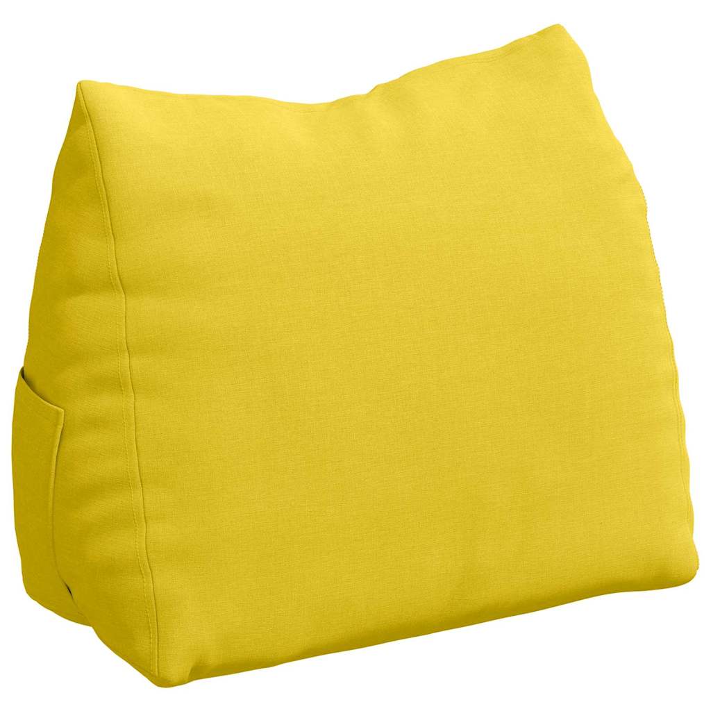 Vidaxx coussin de dossier jaune clair 45 x 20 x 35 cm tissu