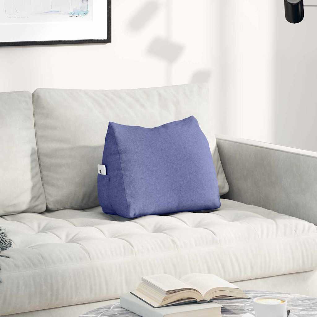 Vidaxx coussin de dossier jeans bleu 45 x 20 x 35 cm tissu
