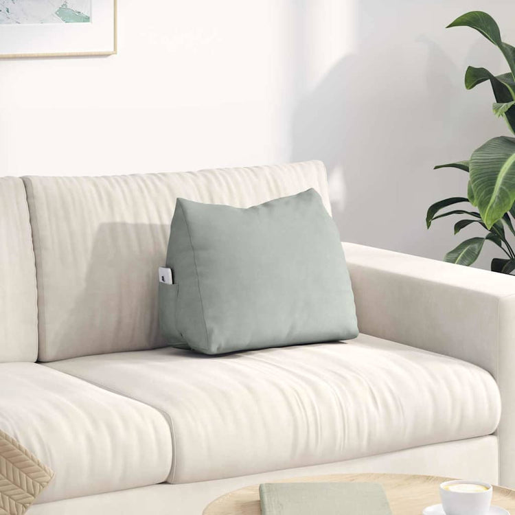 Vidaxx coussin de dossier gris clair 45 x 20 x 35 cm tissu corde