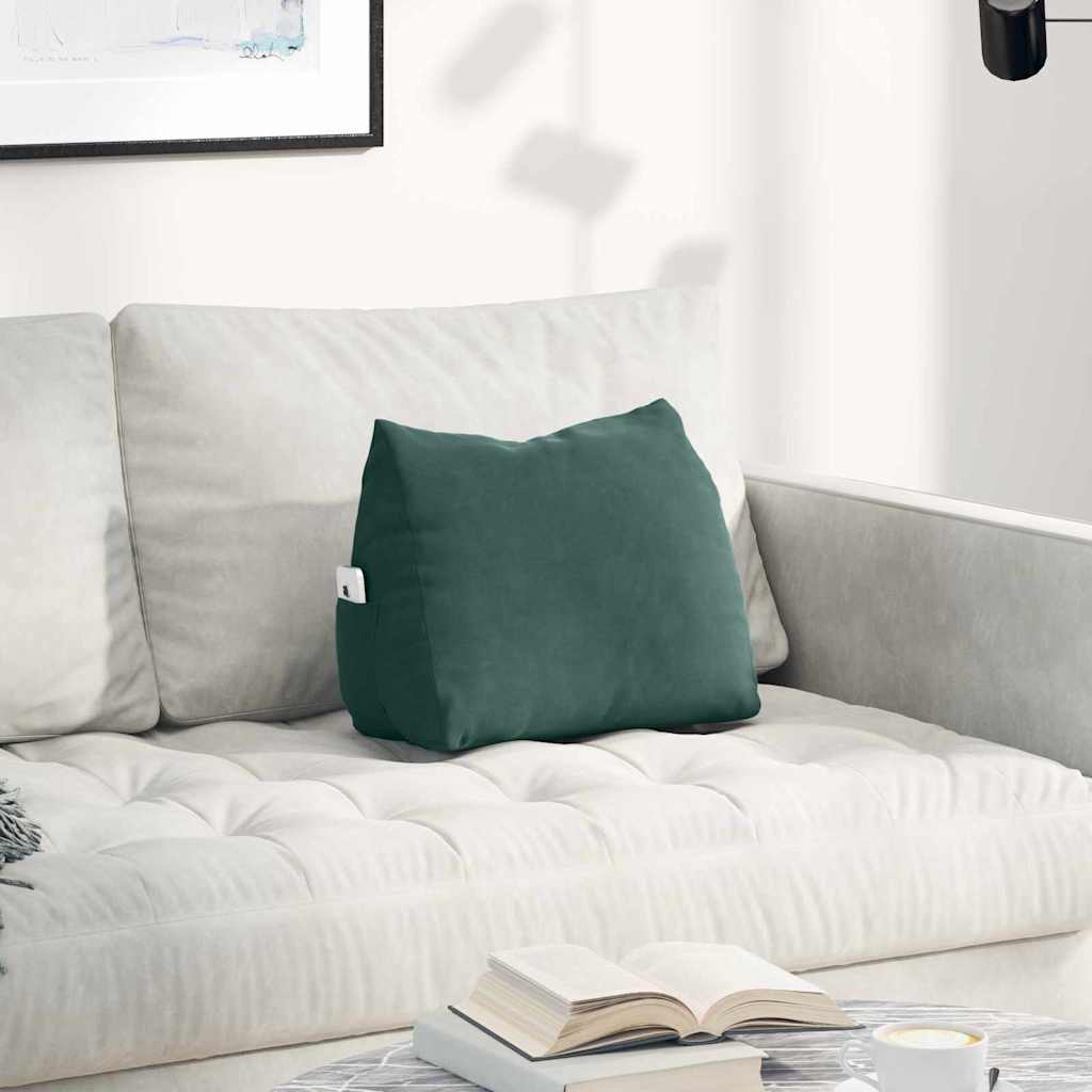 Vidaxx coussin de dossier vert foncé 45 x 20 x 35 cm tissu corde