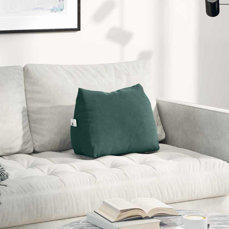 Vidaxx coussin de dossier vert foncé 45 x 20 x 35 cm tissu corde