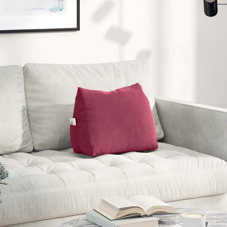 Vidaxx coussin de dossier rouge vin 45 x 20 x 35 cm tissu corde