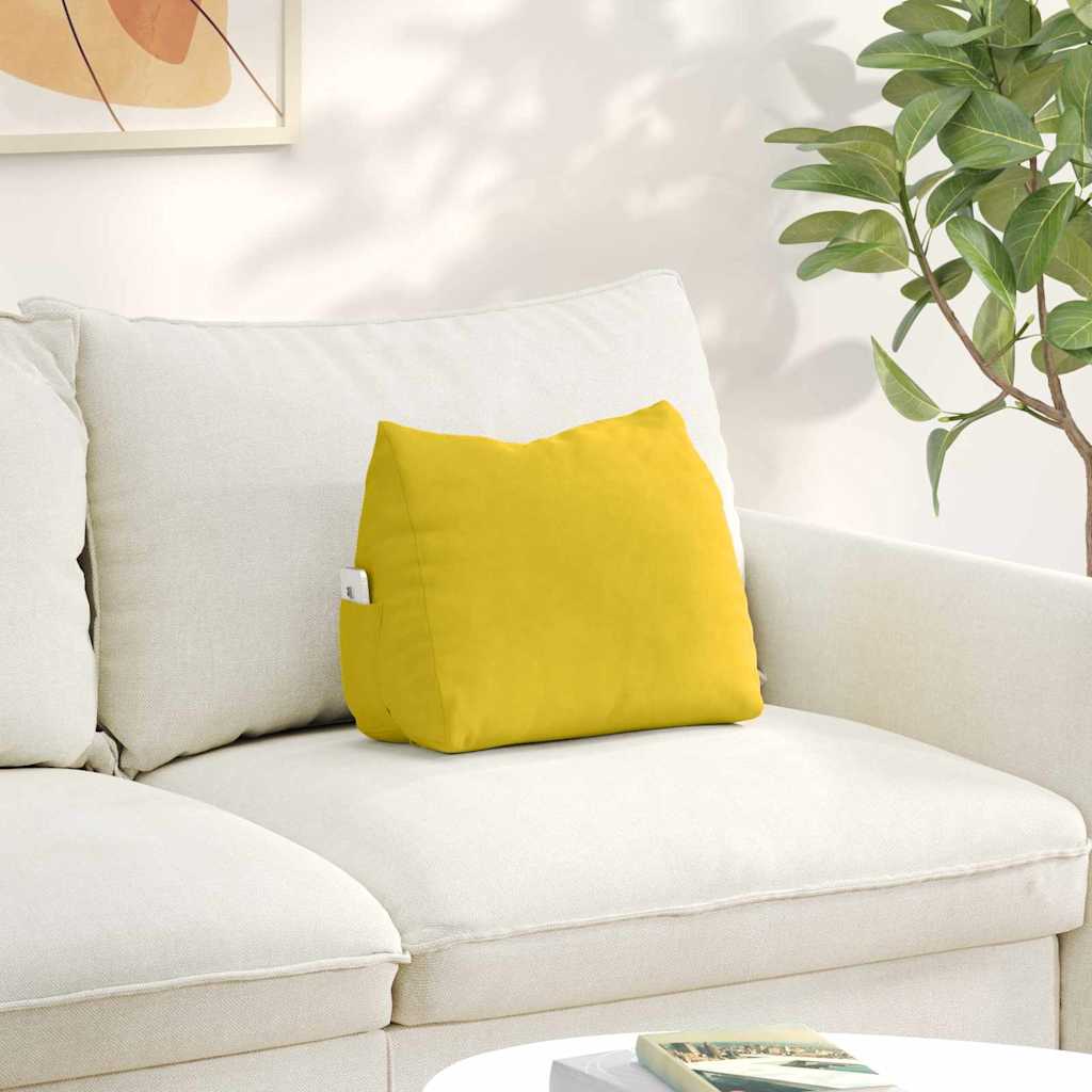 Vidaxx coussin de dossier jaune 45 x 20 x 35 cm tissu corde