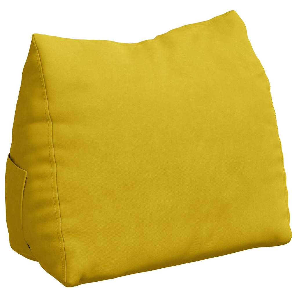 Vidaxx coussin de dossier jaune 45 x 20 x 35 cm tissu corde
