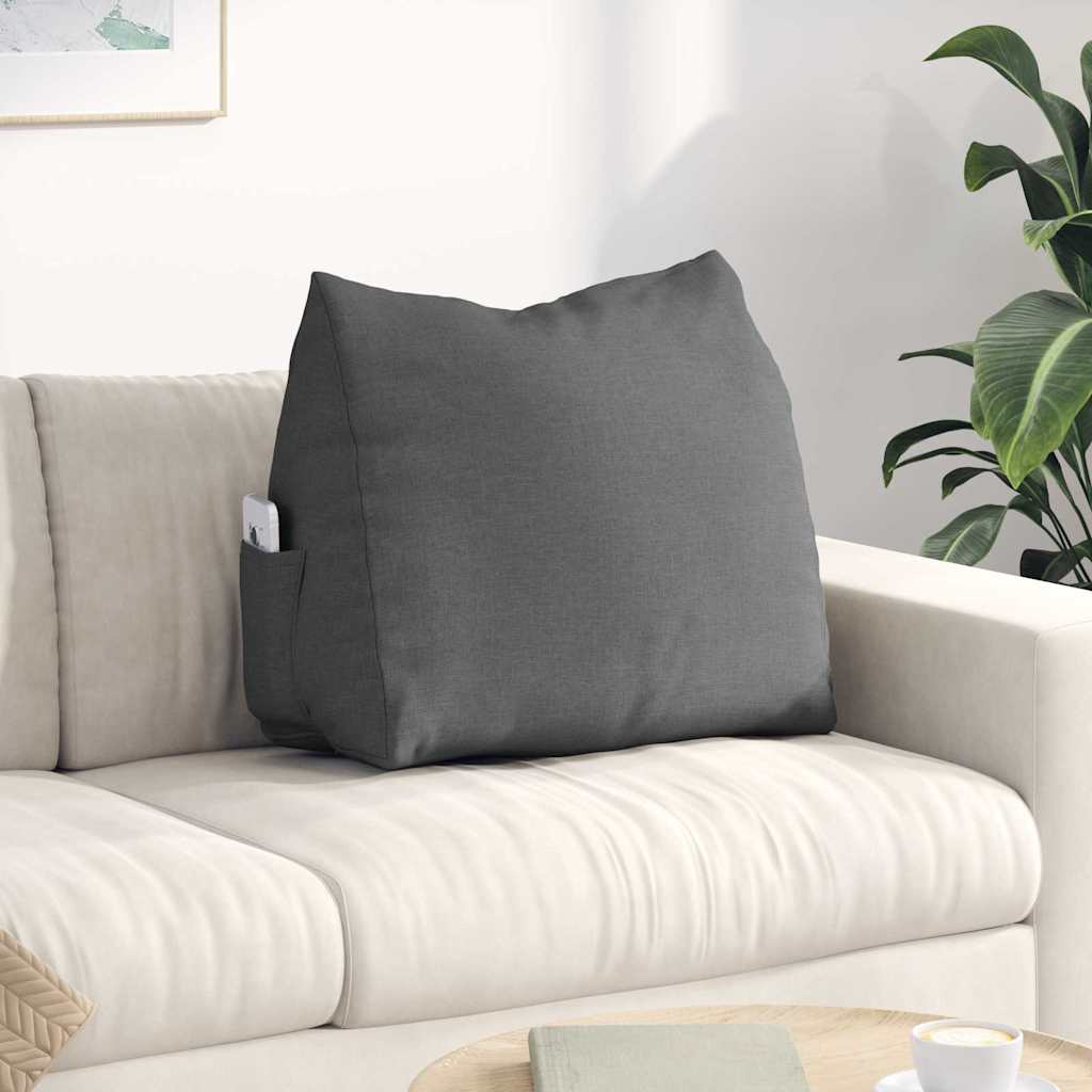 Vidaxx coussin de dossier gris foncé 60 x 20 x 50 cm tissu