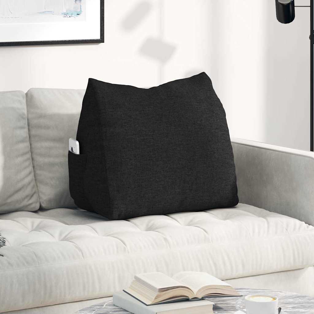 Vidaxx coussin de dossier noir 60 x 20 x 50 cm tissu