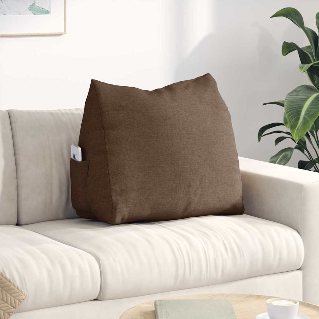 Vidaxx coussin de dossier marron 60 x 20 x 50 cm tissu