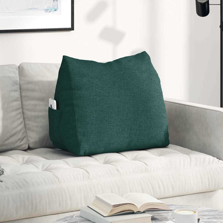 Vidaxx coussin de dossier vert foncé 60 x 20 x 50 cm tissu