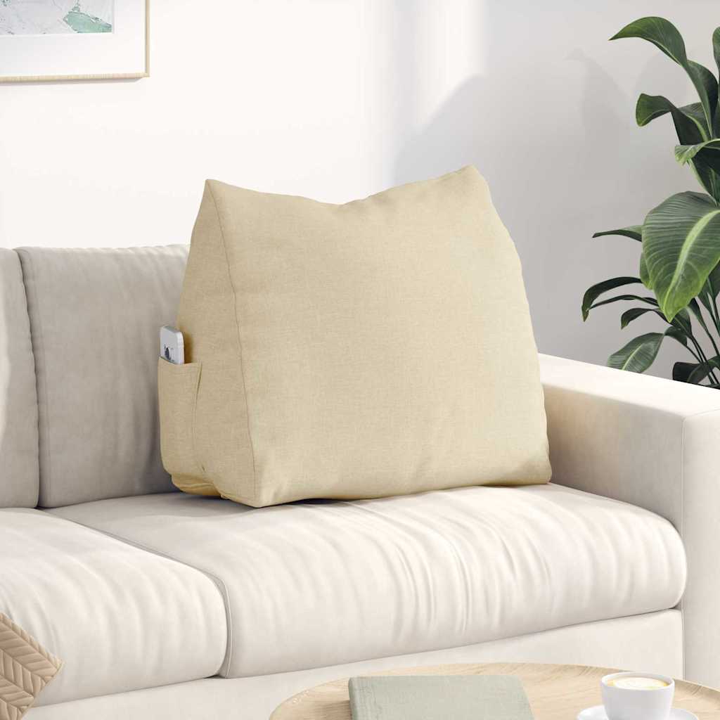 Vidaxx coussin de dossier crème 60 x 20 x 50 cm tissu
