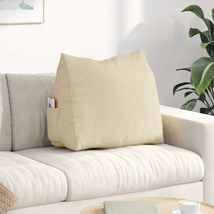 Vidaxx coussin de dossier crème 60 x 20 x 50 cm tissu