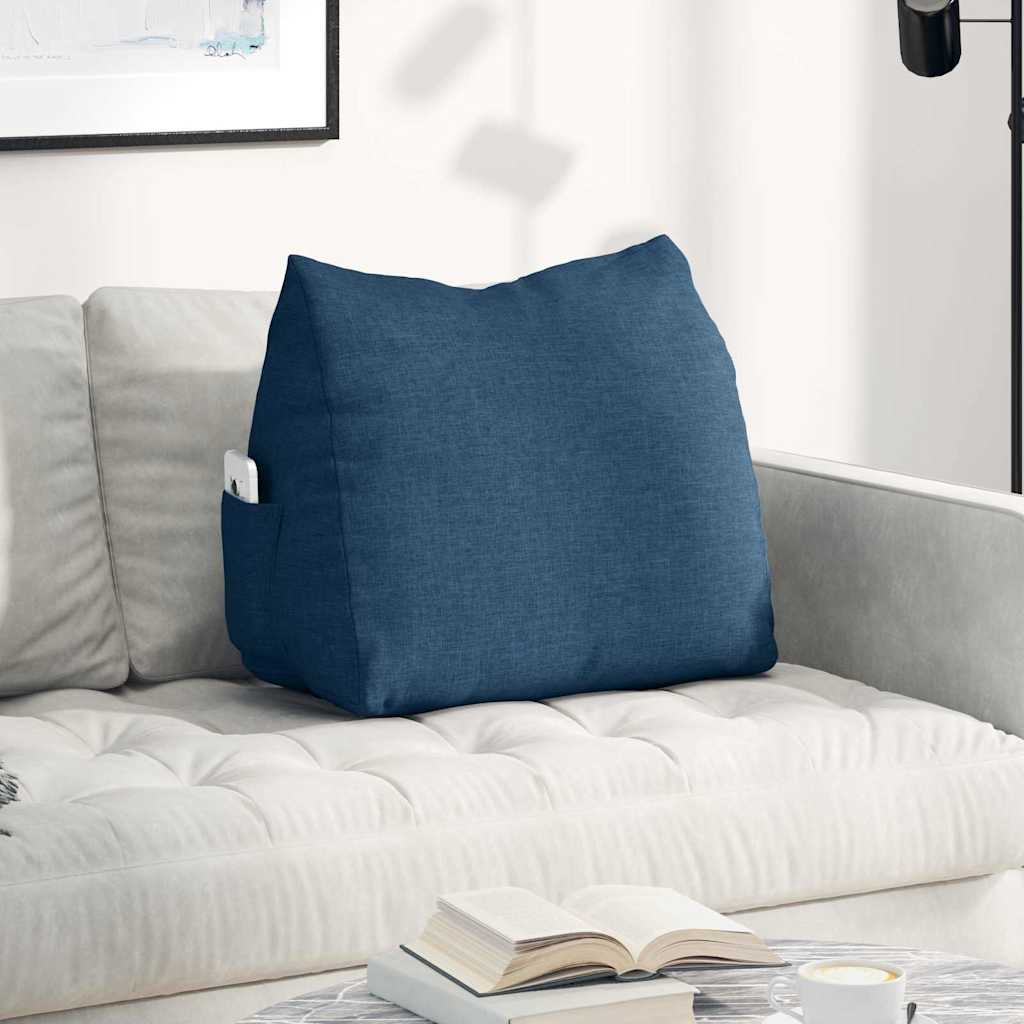 Vidaxx coussin de dossier bleu 60 x 20 x 50 cm tissu