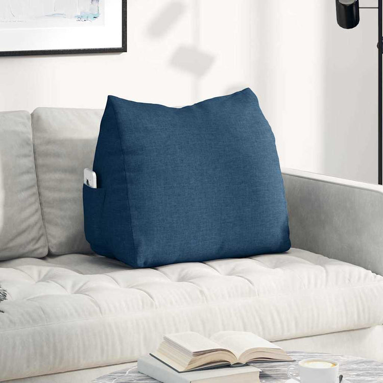 Vidaxx coussin de dossier bleu 60 x 20 x 50 cm tissu