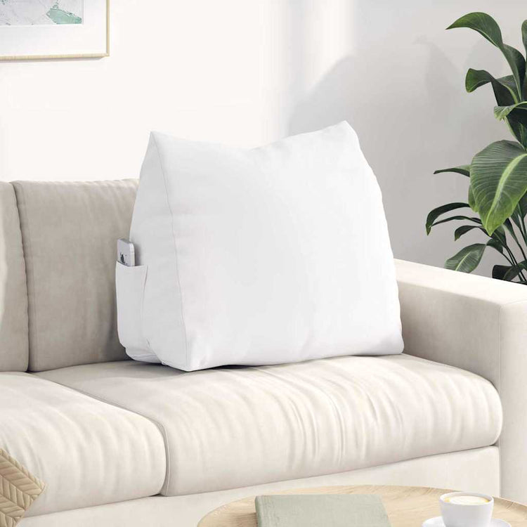 Vidaxx coussin de dossier blanc 60 x 20 x 50 cm tissu