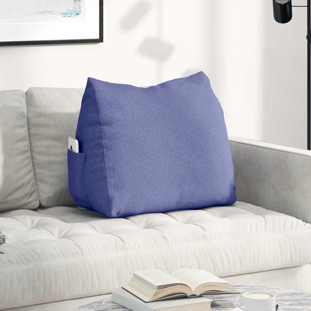 Vidaxx coussin de dossier jeans bleu 60 x 20 x 50 cm tissu