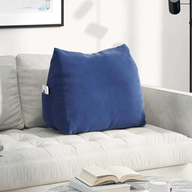 Vidaxx coussin de dossier police bleu 60 x 20 x 50 cm tissu corde