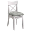 Vidaxx coussins d'assise 4 pcs gris clair 40 x 40 cm tissu microfibre