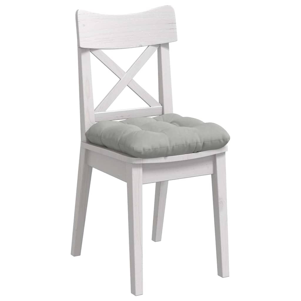 Vidaxx coussins d'assise 4 pcs gris clair 40 x 40 cm tissu microfibre