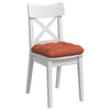 VidaXL coussins de siège 4 pcs rouge-orange 40 x 40 cm tissu coton