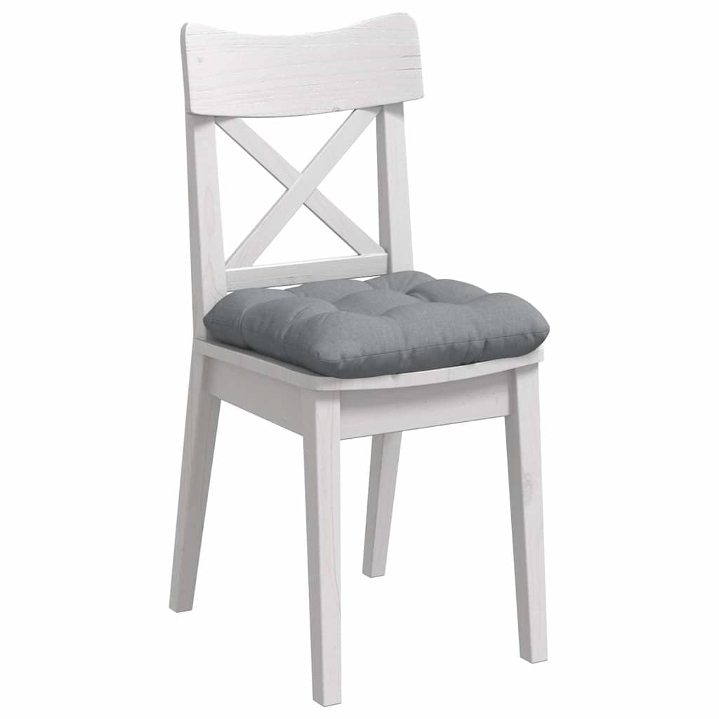 VidaXL coussins de siège 4 pcs gris clair 45 x 45 x 12 cm tissu