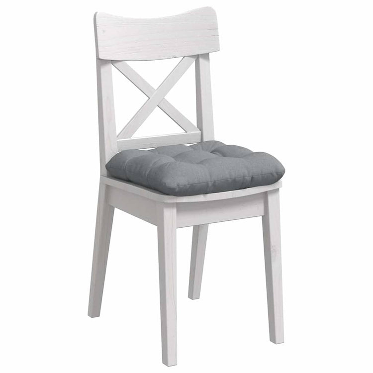 VidaXL coussins de siège 4 pcs gris clair 45 x 45 x 12 cm tissu