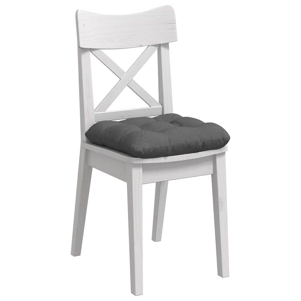 Vidaxx coussins de siège 4 pcs gris foncé 45 x 45 x 12 cm tissu