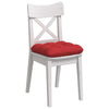 VidaXL coussins de siège 4 pcs rouge 45 x 45 x 12 cm tissu