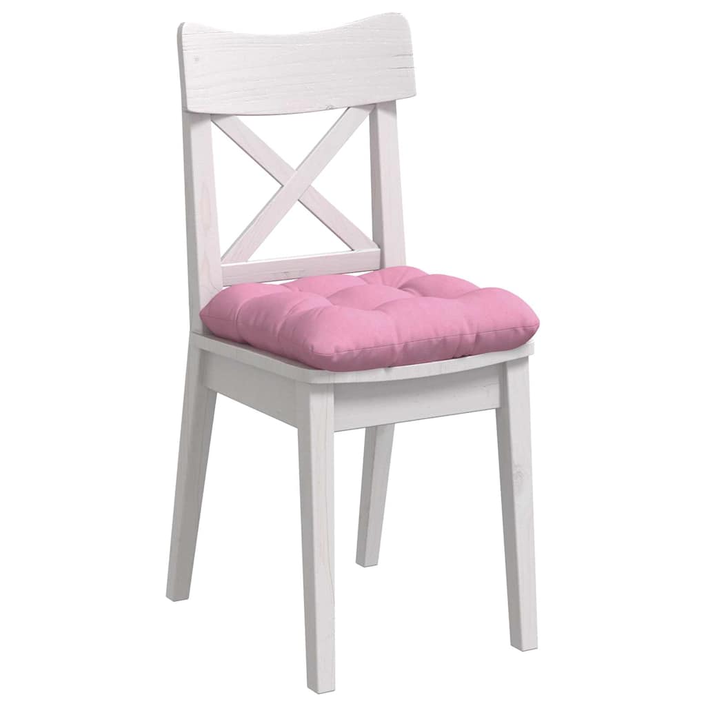VidaXL coussins de siège 4 pcs rose 45 x 45 x 12 cm tissu
