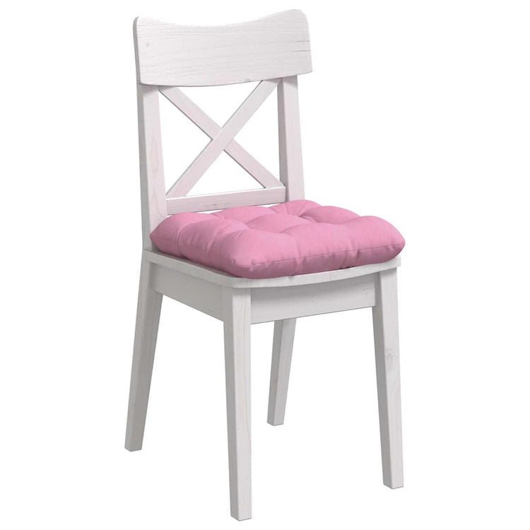 VidaXL coussins de siège 4 pcs rose 45 x 45 x 12 cm tissu