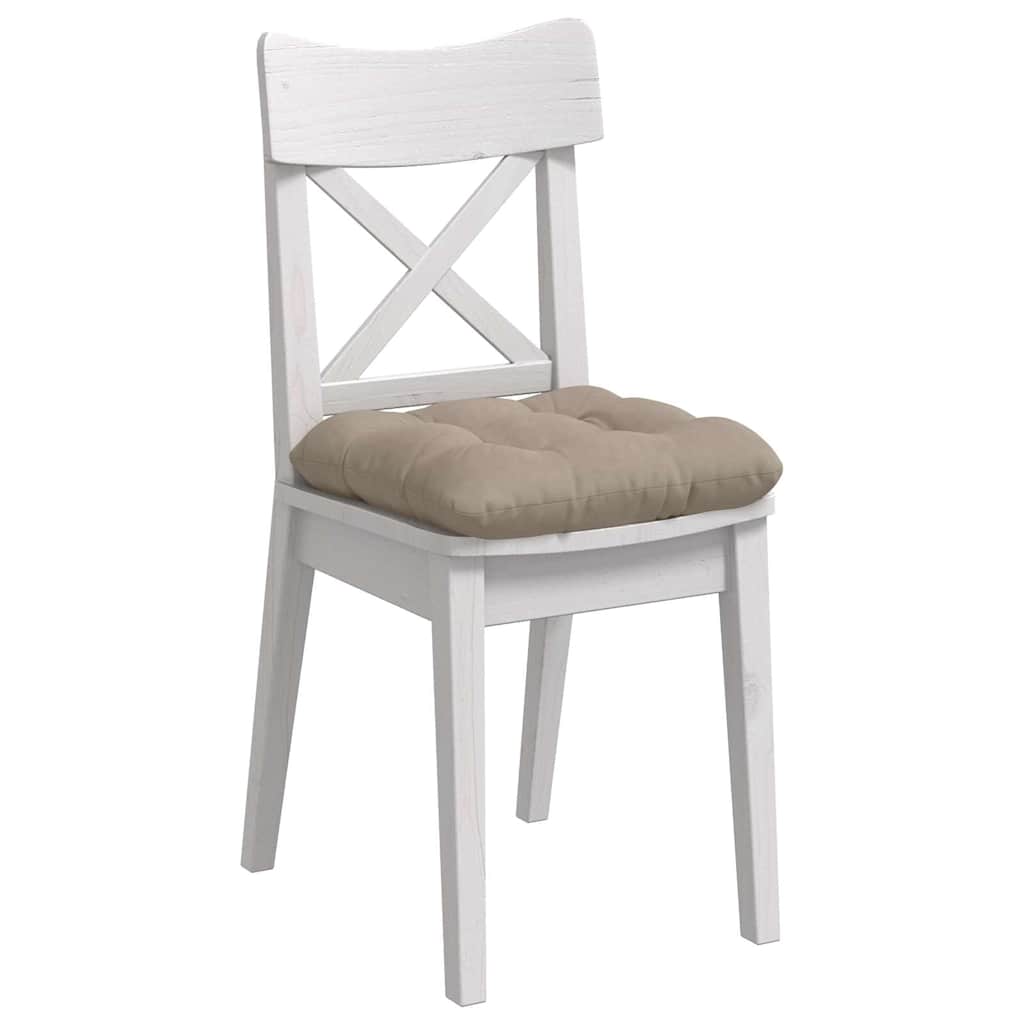 Vidaxx coussins d'assise 4 pcs taupe 45 x 45 cm tissu microfibre