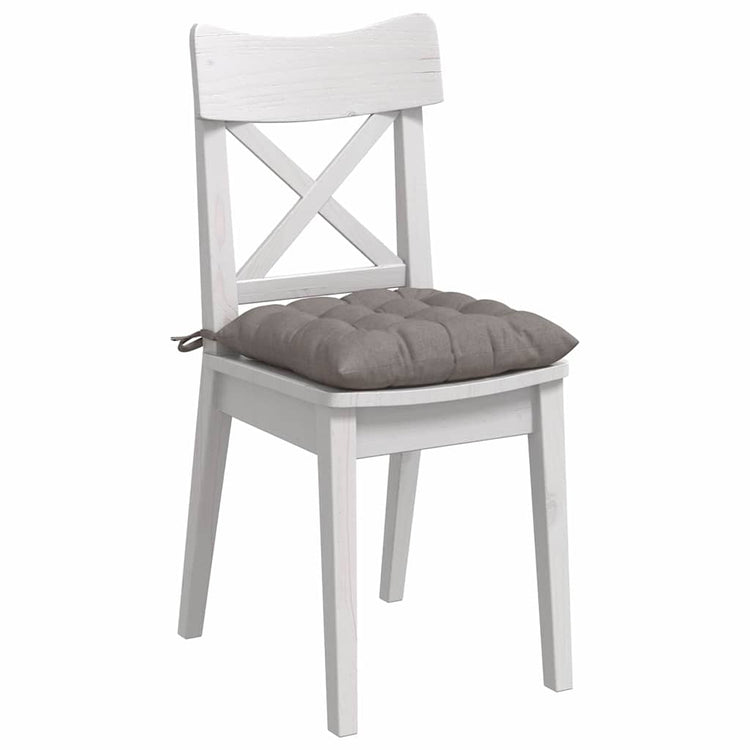 Vidaxx coussins d'assise 4 pcs taupe 40 x 40 x 6 cm tissu