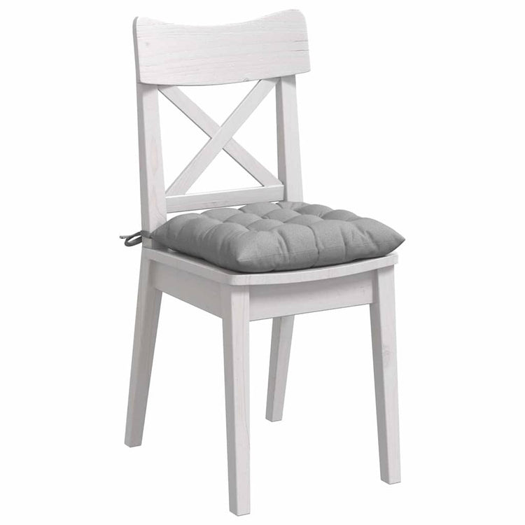 VidaXL coussins de siège 4 pcs gris nuage 40 x 40 x 6 cm tissu