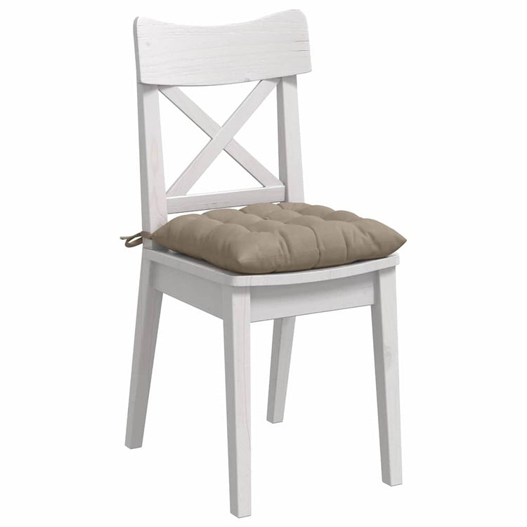 Vidaxx coussins d'assise 4 pièces taupe 40 x 40 x 6 cm microfibre