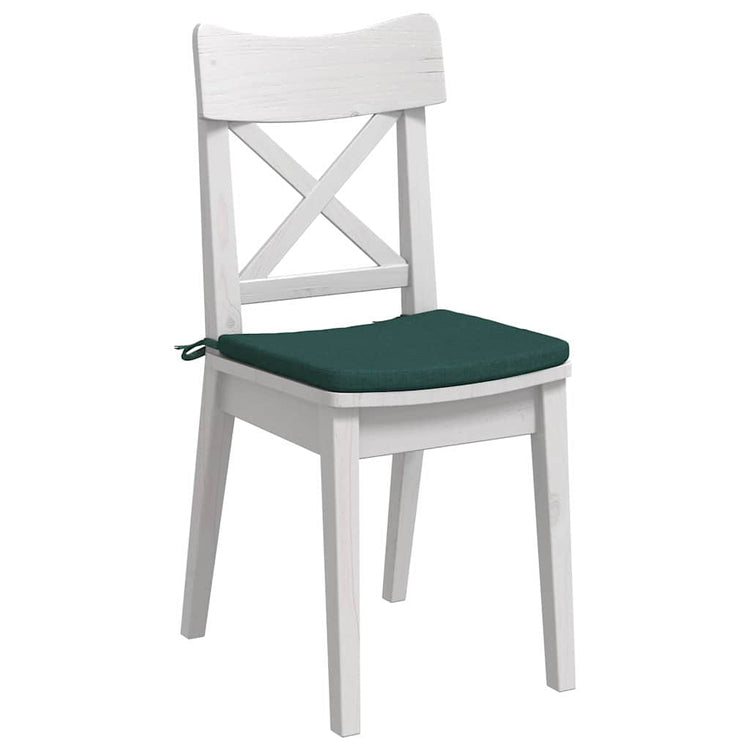 VidaXL coussins de siège 4 pcs tissu vert foncé 40 x 40 x 3 cm