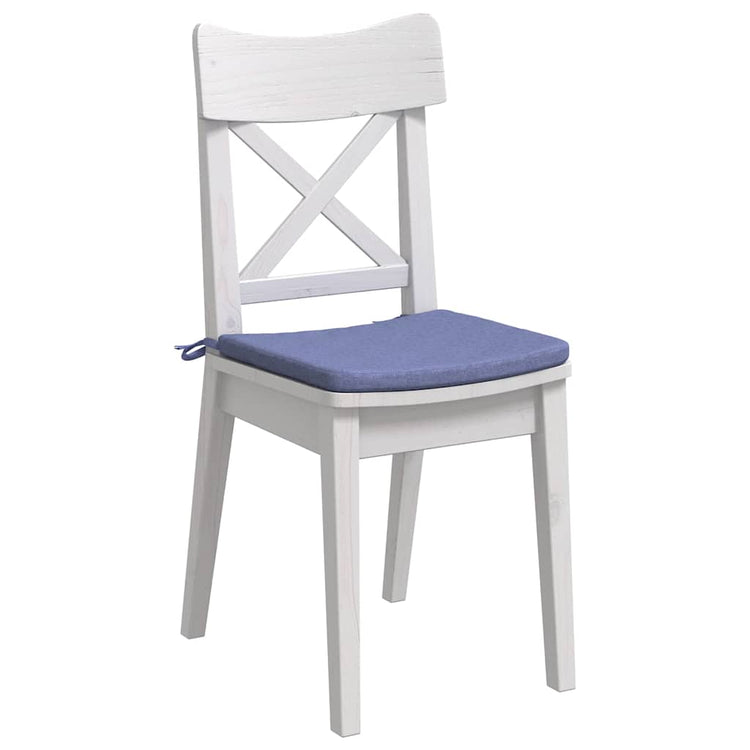 VidaXL coussins de siège 4 pcs jeans bleu 40 x 40 x 3 cm tissu