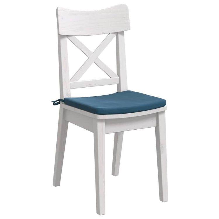 Vidaxx coussins de siège 4 pcs bleu 40 x 40 x 3 cm velours
