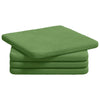 Vidaxx coussins de siège 4 pcs vert clair 40 x 40 x 3 cm velours