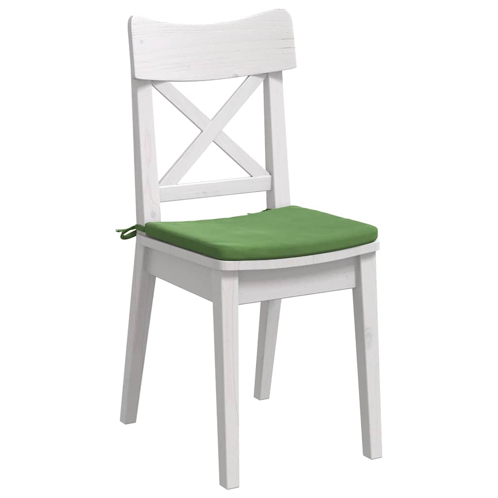 Vidaxx coussins de siège 4 pcs vert clair 40 x 40 x 3 cm velours