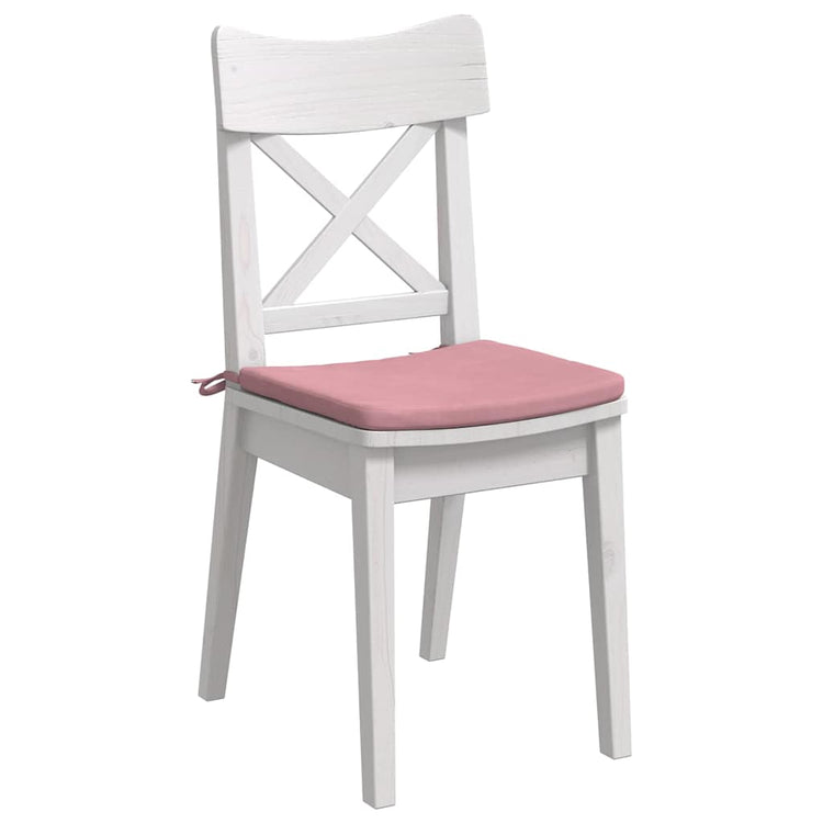 VidaXL coussins de siège 4 pcs rose 40 x 40 x 3 cm velours