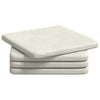 Vidaxx coussins de siège 4 pcs crème 40 x 40 x 3 cm velours