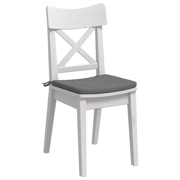 Vidaxx coussins d'assise 4 pcs gris foncé 40 x 40 x 3 cm tissu microfibre
