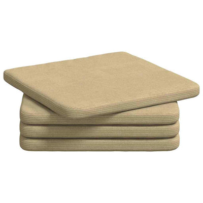 Vidaxx coussins d'assise 4 pcs gris vert 40 x 40 x 3 cm tissu coton