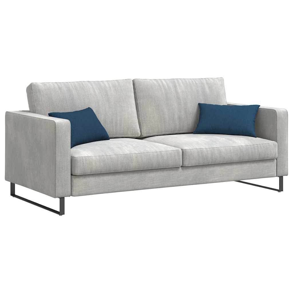 VidaXL coussins de canapé 2 pcs bleu 50 x 30 cm tissu