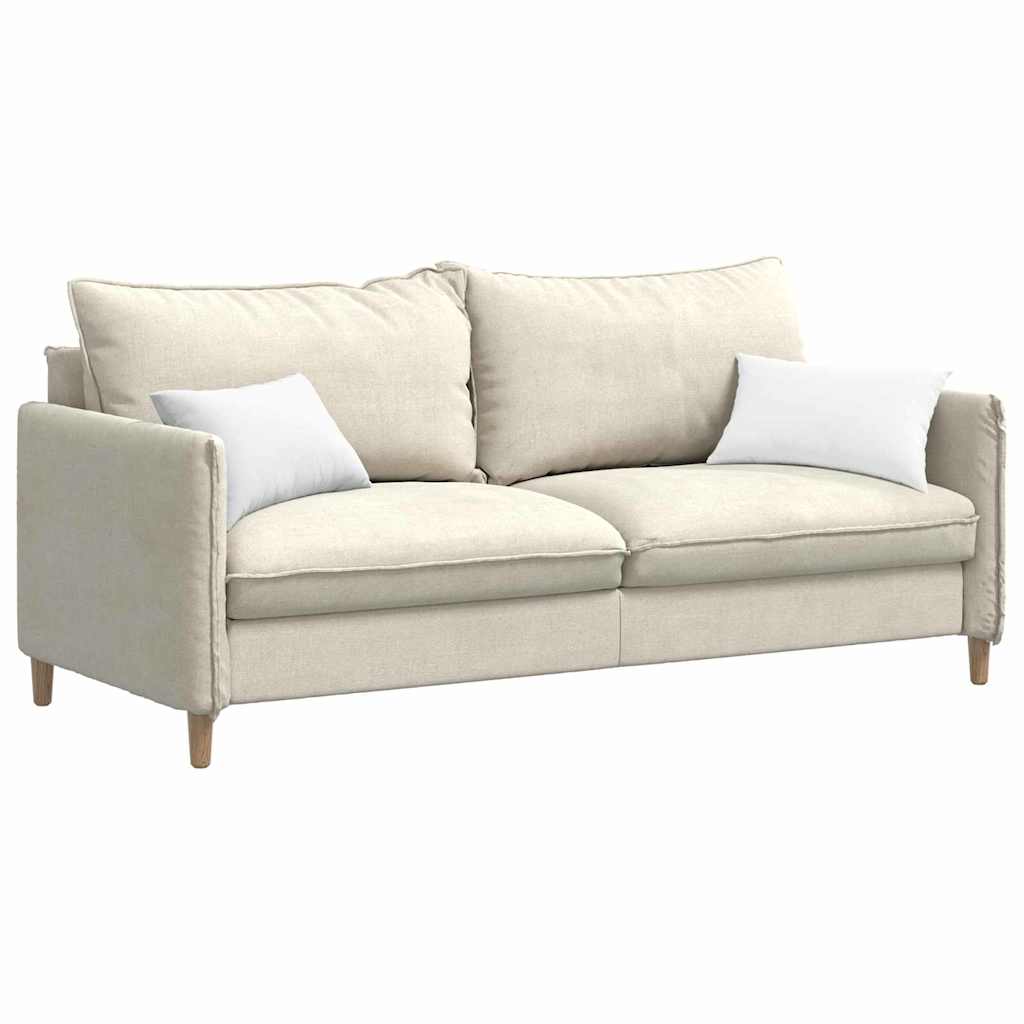 VidaXL coussins de canapé 2 pcs blanc 50 x 30 cm tissu