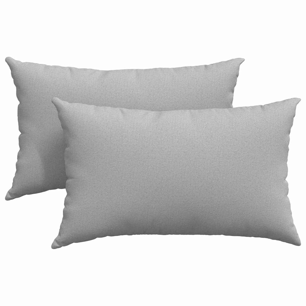 VidaXL coussins de canapé 2 pcs gris nuage 50 x 30 cm tissu